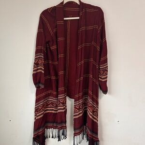 Fringe cardigan